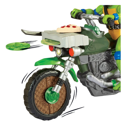 Leonardo with Drive n Kick Cycle Teenage Mutant Ninja Turtles: Mutant Mayhem Vehicles with Figures