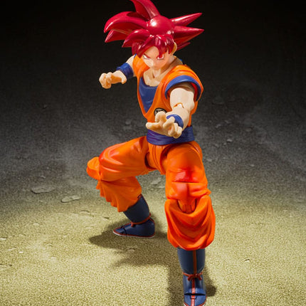 Son Goku Super Saiyan God of Virture Dragon Ball Super S.H. Figuarts Action Figure 14 cm