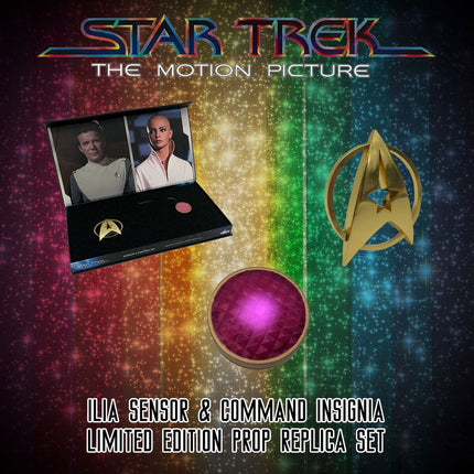 Star Trek: The Motion Picture Replica 1/1 Ilia Sensor And Command Insignia Limited Edition Set