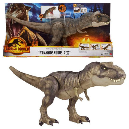 Jurassic World Dominion T-Rex niszczy i pożera figurkę 55 cm