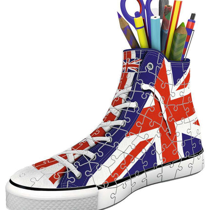Union Jack Puzzle 3D Sneaker Schuhstifthalter Englische Flagge