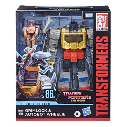 Grimlock i Autobot Wheelie Transformers Studio Series Leader Class Figurka 2021 Fala 1