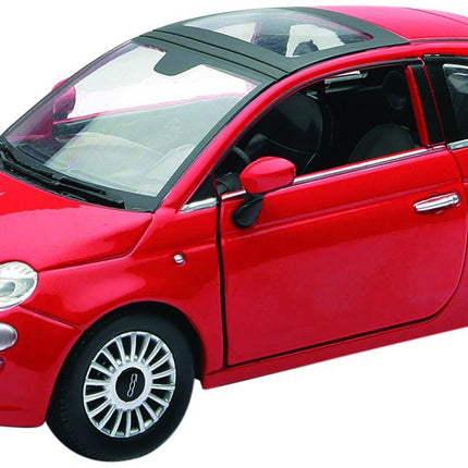 Fiat 500 Rossa Modellino Dieast Scala 1:24 Metallo Newray (3948419776609)