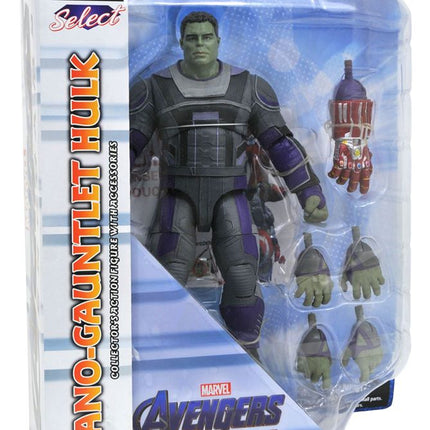 Hulk Hero Suit Avengers: Endgame Marvel Select Figura de acción Nano Gauntlet 23 cm