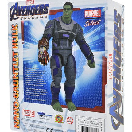 Hulk Hero Suit Avengers: Endgame Marvel Select Figurka Nano Gauntlet 23cm
