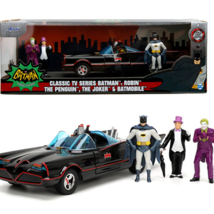 DC - Batman, Robin, The Penguin, The Joker and Batmobile - 1:24