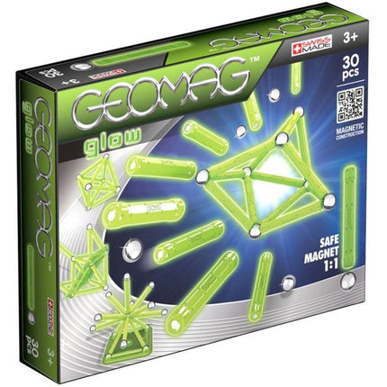 Geomag Glow 30 Pieces Set fluorescent Magnetic Constructions