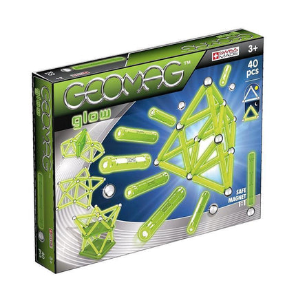 Geomag Glow 40 Pieces Set Fluorescent Magnetic Constructions