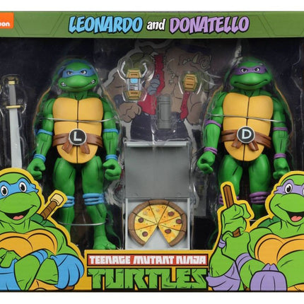 Leonardo en Donatello Teenage Mutant Ninja Turtles Action Figure 2-pack 18 cm NECA 54102