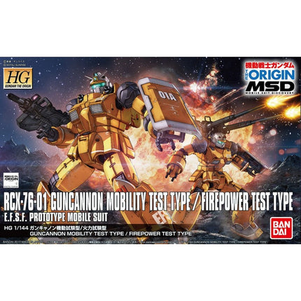 RCX-76-01 Guncannon Mobiliteitstesttype Firepowe Model Kit Gundam 1/144 High Grade