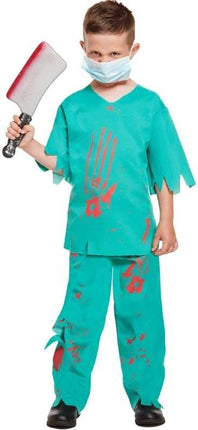 Costume Dottore Assassino Halloween Bambino 4 5 6 7 8 9 Anni (4205774635105)