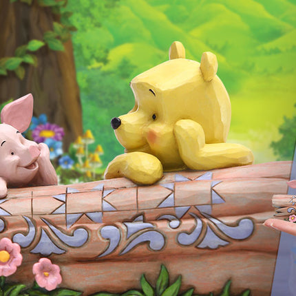 Hars beeldje Winnie the Pooh & Piglet door Jim Shore 10 cm Disney