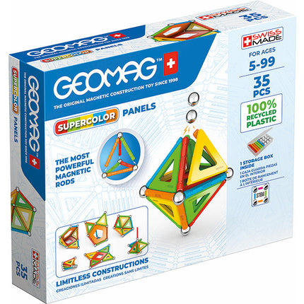 Panele Geomag Supercolor Konstrukcje magnetyczne 35 sztuk