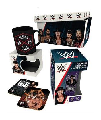 WWE Wrestling Gift Box Confezione Regalo Bicchiere MUG Tazza Superstar (3948406440033)