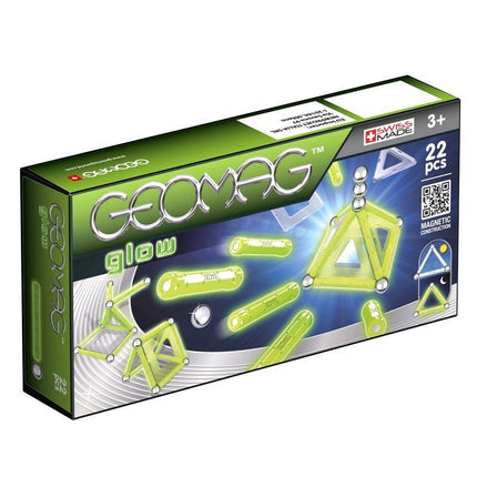 Geomag Glow 22 Pieces Set Fluorescent Magnetic Constructions