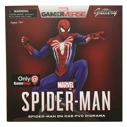 Spider-Man en Taxi Marvel Gallery PVC PS4 Diorama 23 cm