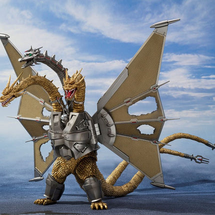 Godzilla vs. King Ghidorah S.H. MonsterArts Action Figure Mecha Ghidorah Shinjuku Decisive Battle Special Set 25 cm
