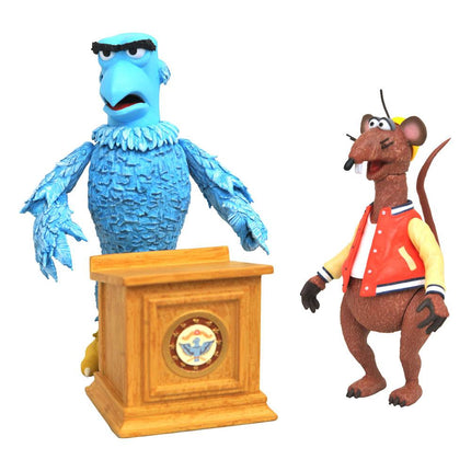 Zestaw figurek The Muppets Select 2-pak Sam orzeł i szczur Rizzo 13 cm