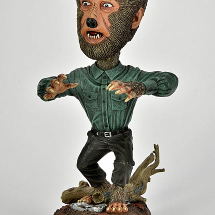 Bobble-Head Wolf Man Uniwersalna kołatka do głów potworów 20 cm