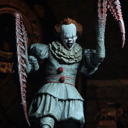 Ultimate Pennywise Clown Danzante Stephen King's It 2017 Action Figure  18cm NECA 45470 (3948444876897)