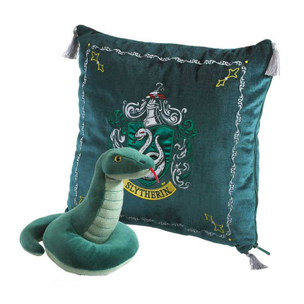 Almohada de Harry Potter con mascotas en la felpa de Serpeverde