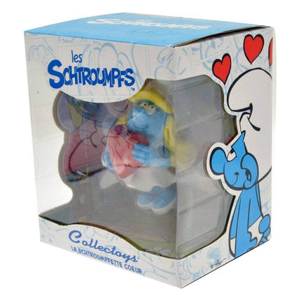 Smurfin met hart The Smurfs Collection Statue Smurfette Holding A Heart 15 cm