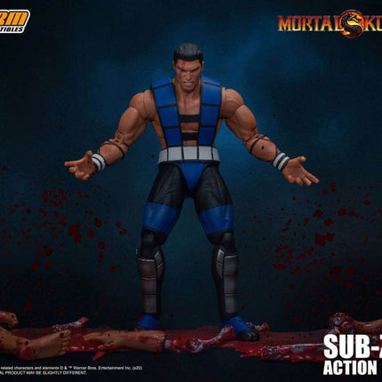 Sub-Zero (bez maski) Mortal Kombat Figurka 1/12 16cm