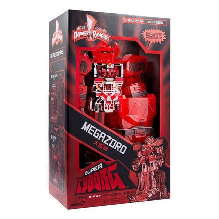 Super Cyborg Cyborg Megazord (czerwony przezroczysty) Power Rangers Figurka 28cm