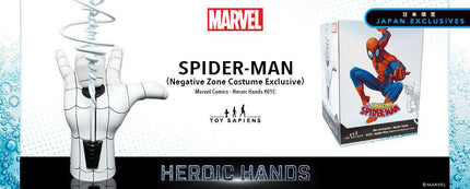 Marvel Heroic Hands naturalnej wielkości statua nr 1C Strefa ujemna Spider-Mana 26 cm